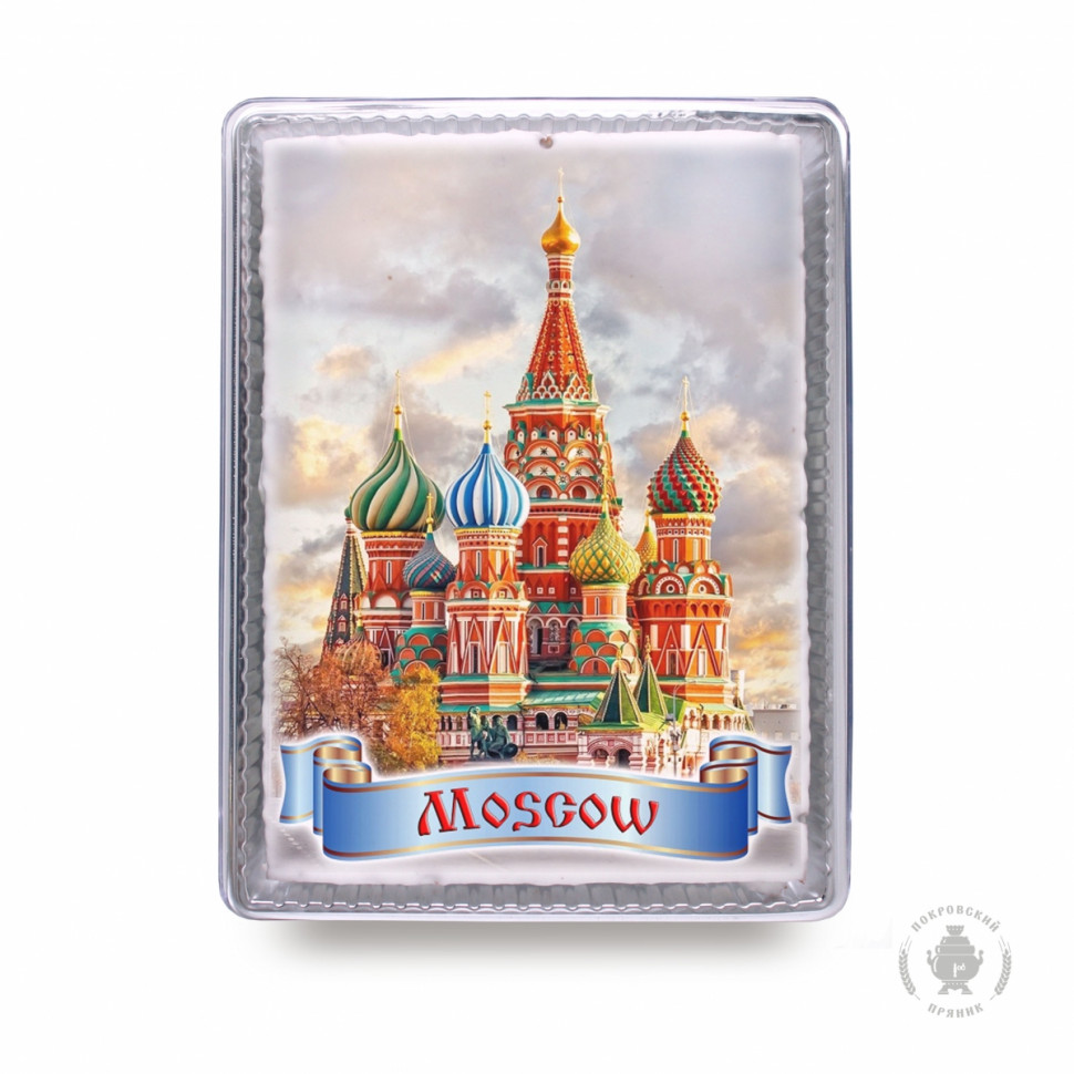  Пряник 600г MOSCOW с фотопечатью (в подарочной пластиковой упаковке)  в Каменске-Уральском